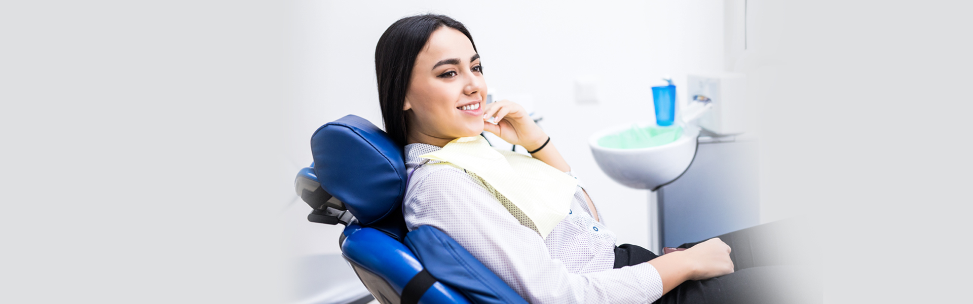 Happy Girl during root canal treatment with Brampton dental clinic